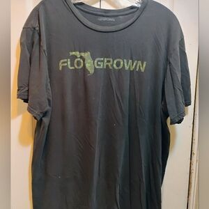 Flogrown Men's Dark Black  Tee